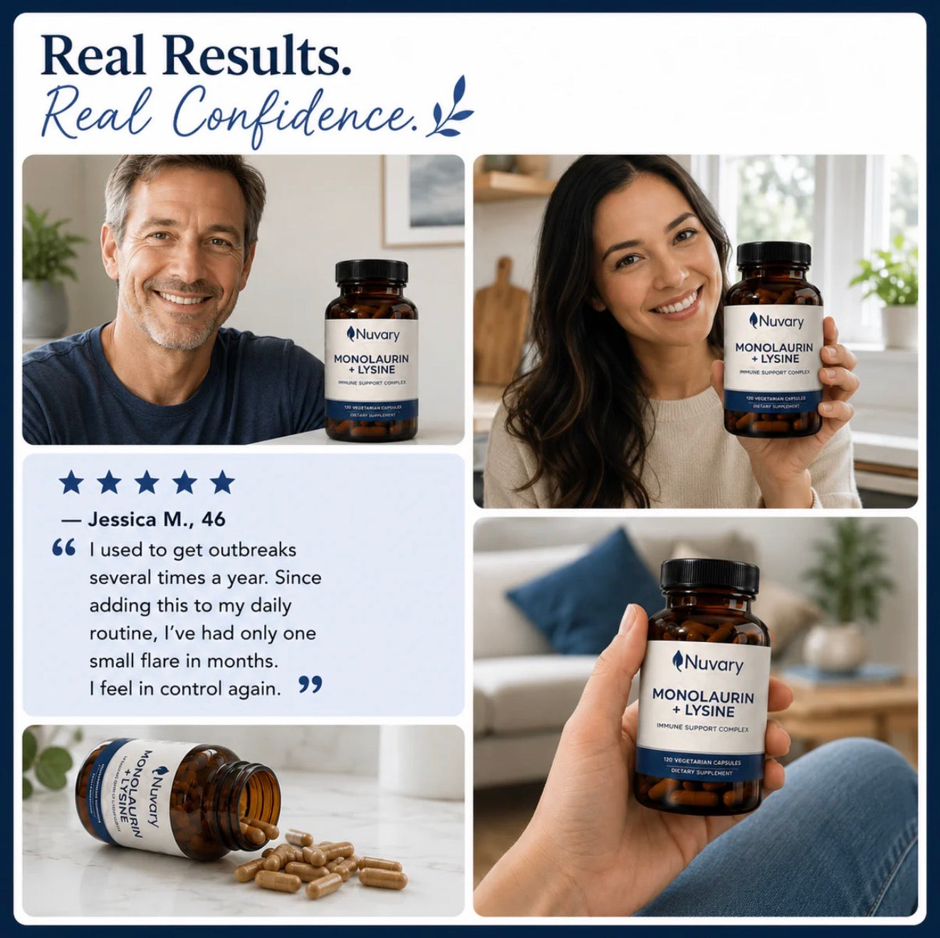 Monolaurin +Lysine Antiviral Capsules